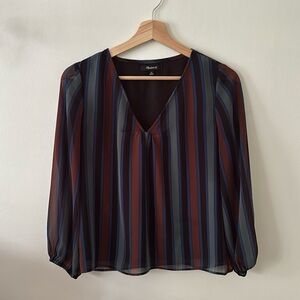 Madewell striped long sleeve top